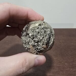 Pyrite Crystal Sphere #F 47 mm
